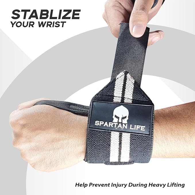 wrist wraps for weightlifting men & Women 18" Professional Quality Wrist Support with Heavy Duty Thumb Loop - Best Wrap for Powerlifting Competition, Strength Training, Bodybuilding