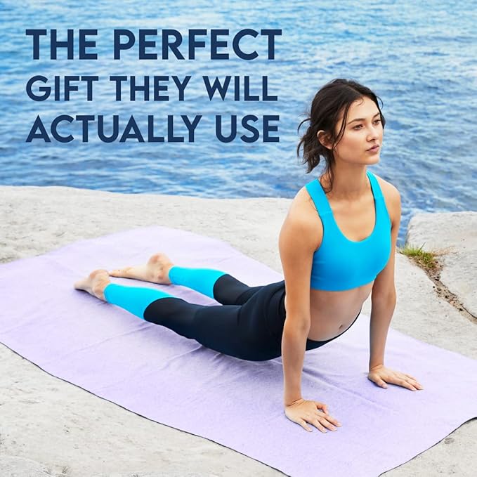 Dock & Bay Beach Towel - Quick Dry, Sand Free - Compact, Lightweight - 100% Recycled - Includes Bag - Essential - Meadow Lilac, Extra Large (200x90cm, 78x35)