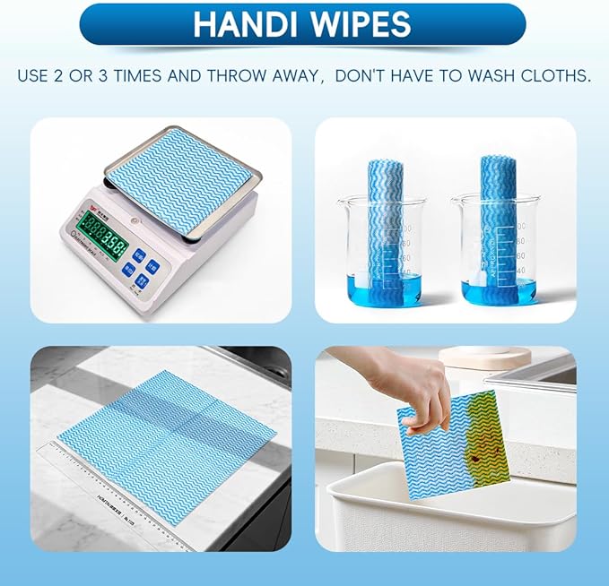 Reusable Kitchen Cleaning Cloths Dish Towels Dish Cloth 11.8X11.8 in,100 ct. Yellow