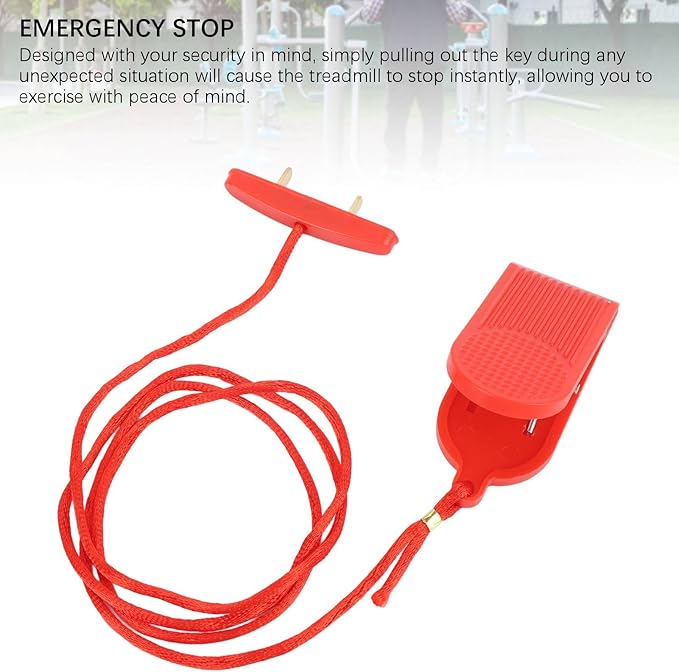 Fockety Treadmill Magnet Safety Key, Magnetic Safety Switch for JX for ZXCH for ISPO, Universal Treadmill Emergency Stop, Magnet Double Insert Treadmill Running Machine Replacement