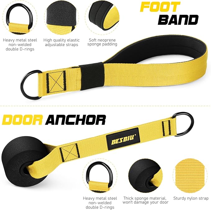 Pilates Bar Kit with Resistance Bands for Working Out, 210lbs Heavy Resistance Bands with Handles, Pilates Equipment with Resistance Band Bar for Men Women, at Home Gym Full Body Workout Equipment