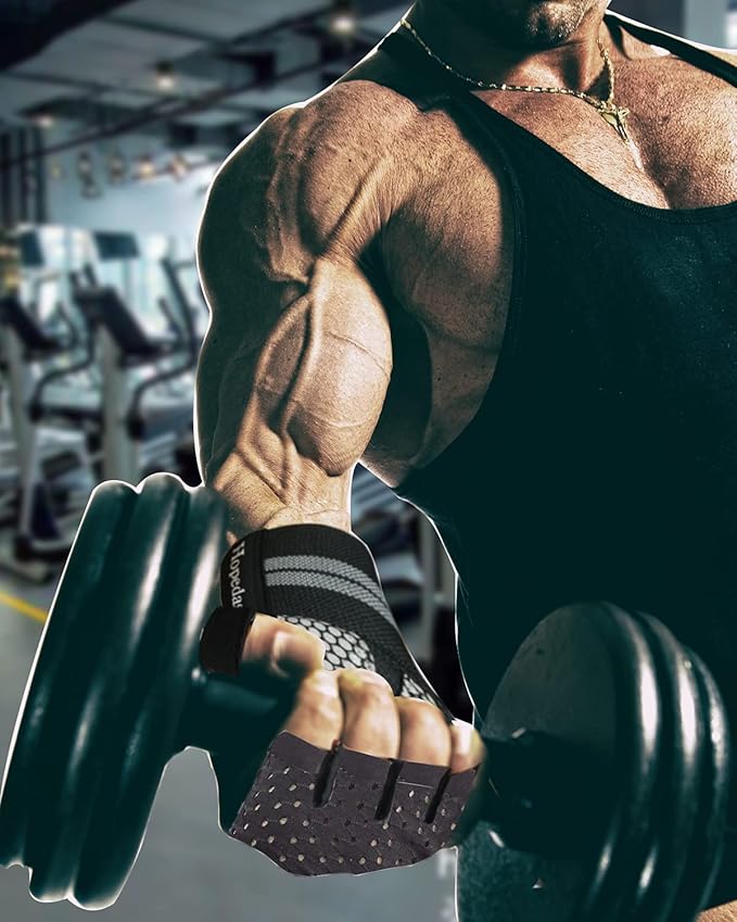 Workout Gloves Weight Lifting Gloves Palm Support Protection for Men Women, Exercise Gloves Sports for Training, Fitness, Gym,