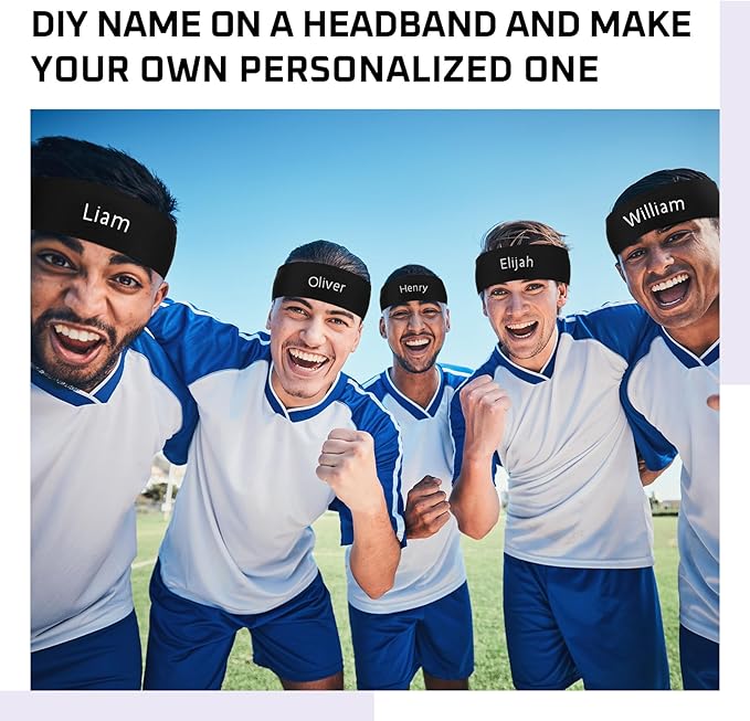 Hiboom 30 Pack Tie Headband Bulk Sports Tennis Head Tie Ninja Karate Tie Back Athletic Sweatbands Adjustable Hair Bands for Women Men Basketball, Football, Soccer, Running, Yoga Workout