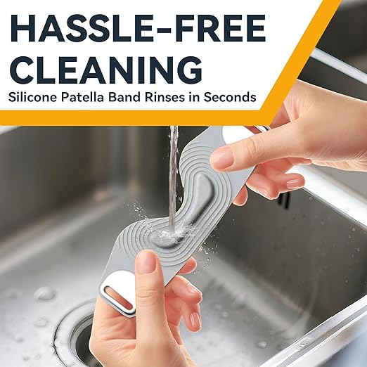 Adjustable Patellar Tendon Knee Strap – Knee Support Brace, Patella Band for Tendonitis, Running, Sports & Daily Knee Pain Relief – Includes Two Straps in Short & Long Sizes for Adults, Teens, Men & Women, 1 Pack