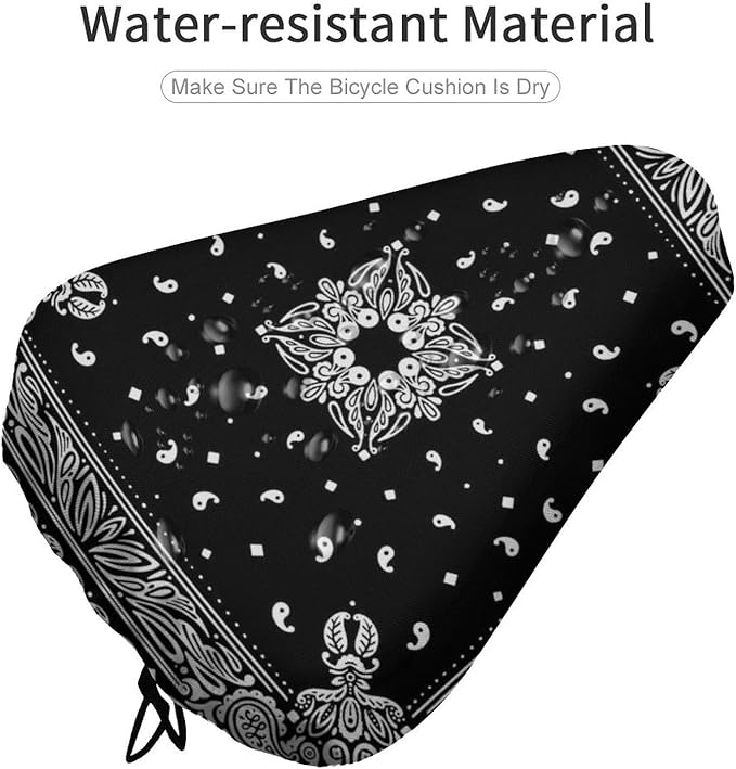 Waterproof Bike Seat Cover with Drawstring Waterproof Bike Seat Rain Cover Seat Protective Water Resistant Bicycle Saddle Rain Dust Cover