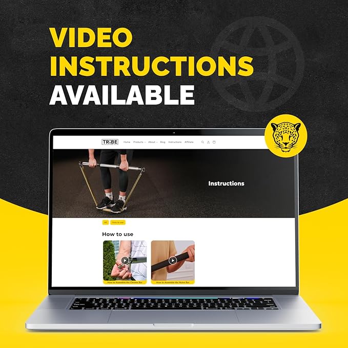 Portable Resistance Band Bar - Steel Resistance Bar for Resistance Bands - Resistance Bar for Working Out - Dual Cable Machine Bar - Straight Bar Cable Attachment - Adjustable from 38" to 26"