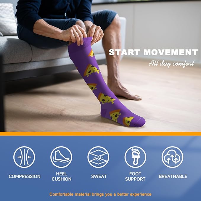 bropite Compression Socks for Women & Men Circulation-Support Knee High Socks 20-30 mmhg-Best for Running,Medical,Nurse,Travel