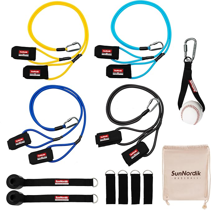 Resistance Bands for Pitchers, Baseball & Softball Training Equipment for Improving Arm Strength & Pitching Training, Baseball Pitching Bands for All Skill Levels
