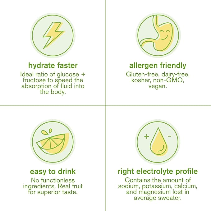 Skratch Labs Hydration Packets - Hydration Drink Mix, Lemon Lime (20ct) - Electrolyte Powder Packets Developed for Athletes and Sports Performance - Gluten Free, Vegan, Kosher