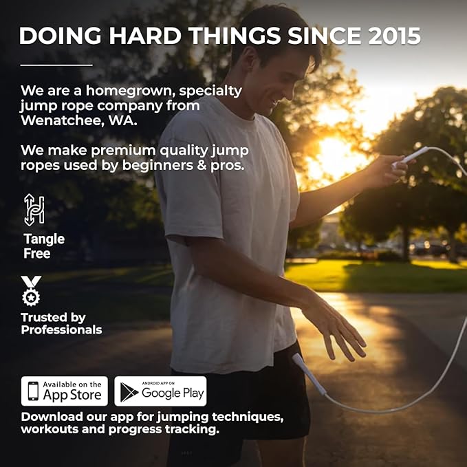 Elite Jumps | 6mm PVC Jump Ropes for Fitness | Indoor/Outdoor Adjustable Boxing Jump Rope w/Unbreakable Handles & Ultra-Durable Non-Kinking PVC | Skipping Rope for Men & Women & Boxer Rope Jump Rope