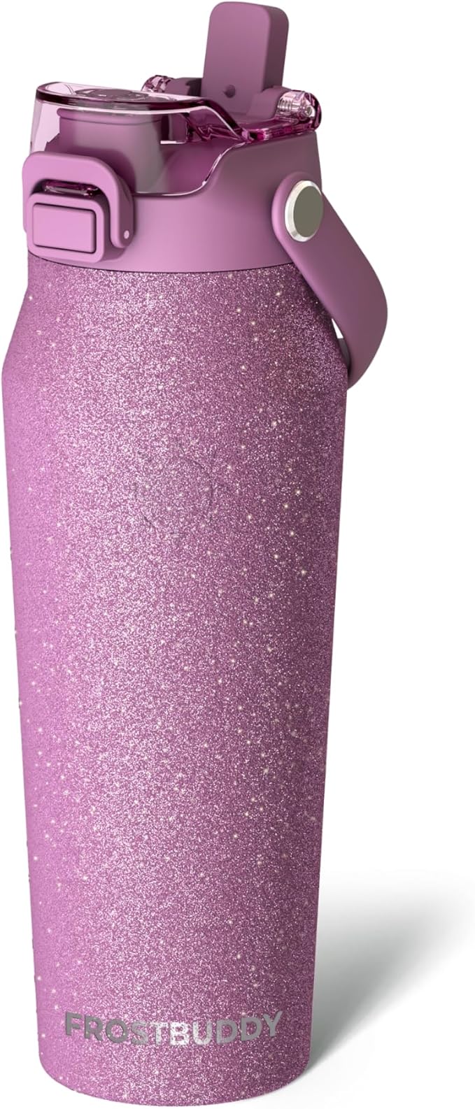 Frost Buddy 24oz Insulated Water Bottle with Straw & Chug Lid | Leak-Proof Stainless Steel | 24-Hours Cold | Sweat-Proof, Cup Holder Friendly | Ideal for Gym, Travel, Sports & Everyday Hydration