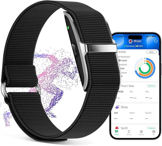 Smart Health Wristband, Wearable Activity & Fitness Tracker 24/7 Heart Rate Blood Oxygen Blood Pressure Temp Monitor Sleep Calorie Tracker 50+ Sport Modes Waterproof Health Tracker for Women Men