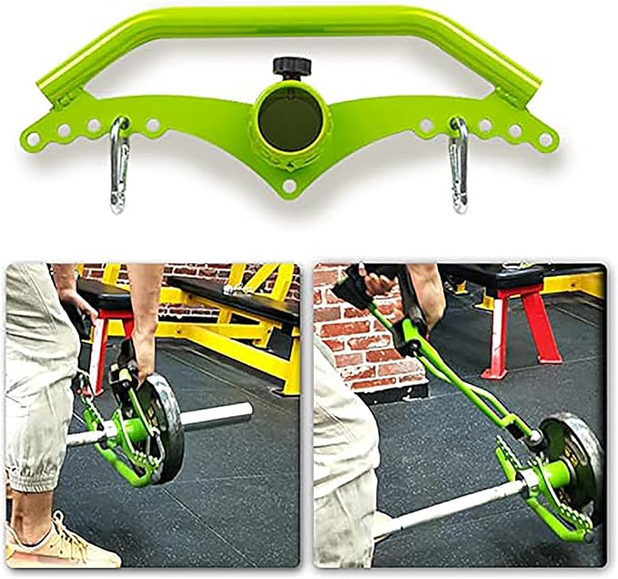 KORIKAHM Adjustable Lat Pull down Bar, Cable Machine Attachments for Gym, Home Gym Fitness T-bar Row Pulldown Attachments, Lat Pull Down Machine Wide Grip Neutral Grip Handle