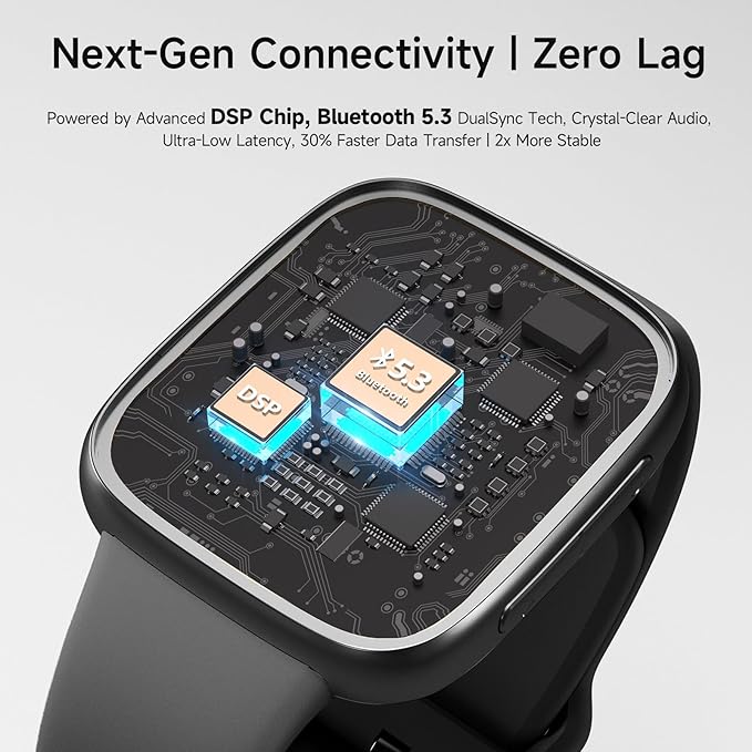 Smart Watch for Men Women, 1.85" AMOLED Screen Smartwatch Compatible iPhone/Samsung/Android (Answer/Make Call), 100+ Sport Modes Fitness Tracker with Heart Rate/SpO2/Sleep Monitor 3ATM Waterproof