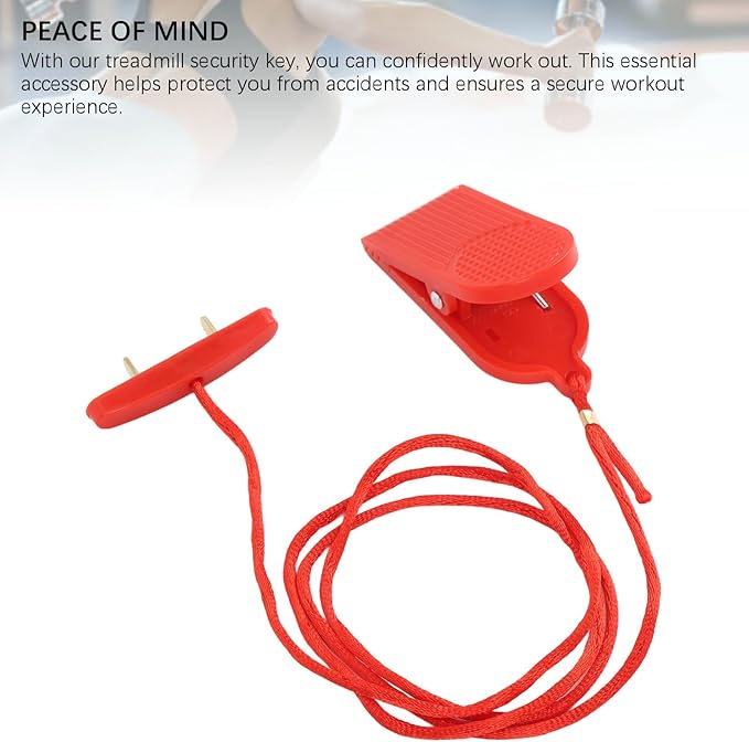Fockety Treadmill Magnet Safety Key, Magnetic Safety Switch for JX for ZXCH for ISPO, Universal Treadmill Emergency Stop, Magnet Double Insert Treadmill Running Machine Replacement