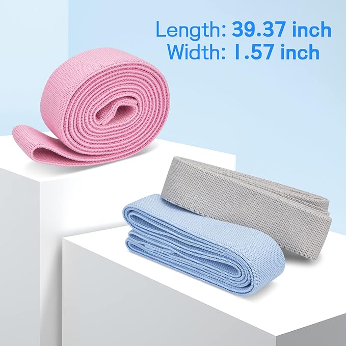 TheFitLife Resistance Exercise Bands for Women - Fabric Workout Bands for Booty, Hip, Glute, Leg, Thigh, Squat, Butt Lift Excersize and Fitness Loop Bands for Home Gym