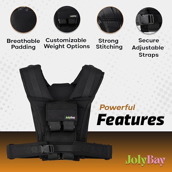 Adjustable Weighted Vest for Men and Women with Removable Weights, Weighted Vests for Posture, 20lbs | 35lbs Durable Body Weight Vest for Walking, Running, Cardio, CrossFit, Strength, and Workout