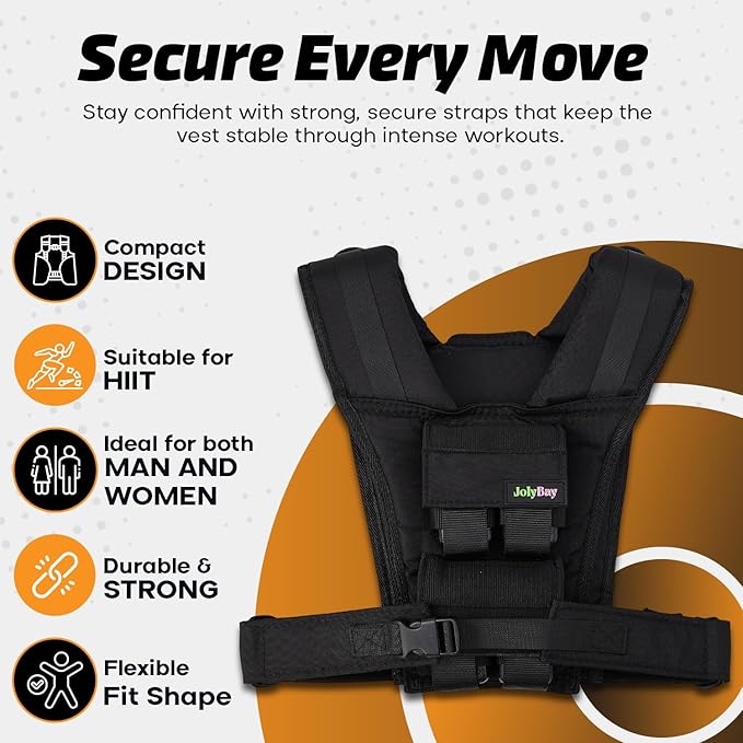 Adjustable Weighted Vest for Men and Women with Removable Weights, Weighted Vests for Posture, 20lbs | 35lbs Durable Body Weight Vest for Walking, Running, Cardio, CrossFit, Strength, and Workout