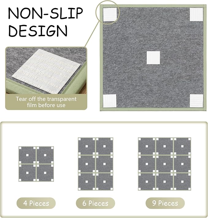 HAGiHARA Japanese Tatami Mat, Patchwork Tatami Floor Mats, 96" x 96" Foldable Square with Non-Slip Design for Bedroom, Crawling and Yoga, Made of Rush Grass, Igusa(with Edge/9 Picecs)