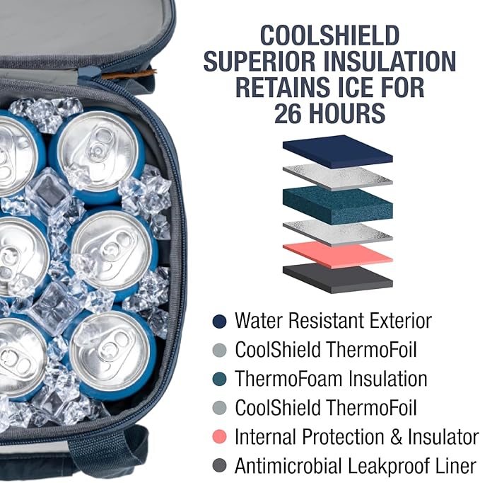 CleverMade Collapsible Insulated Cooler Bag – Leakproof Soft Folding Cooler for Beach, Travel, Car