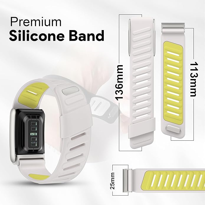 Silicone Sport Replacement Band Compatible with WHOOP 5.0, One, Peak, and Life Fitness Tracker – Breathable, Durable & Comfortable | Not for Whoop Gen 4