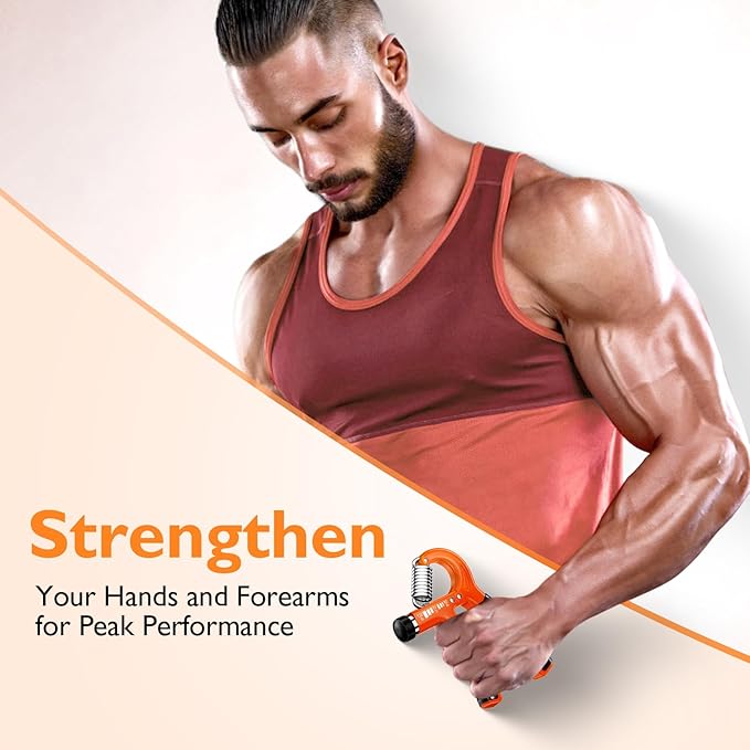 FitBeast Grip Strengthener Forearm Strengthener, Adjustable Hand Grip Strengthener for Strength Training & Rehabilitation, 10-132 lbs Resistance, Ideal for Athletes and Physical Therapy (1 Piece)
