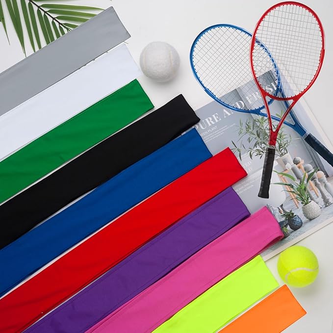 ONUPGO 18Pcs Head Ties for Men Women, Adjustable Headbands Sports Sweatband Ninja Ties Head Band, Sweat Wicking Workout Headband for Sports, Running, Tennis, Yoga, Soccer, Karate