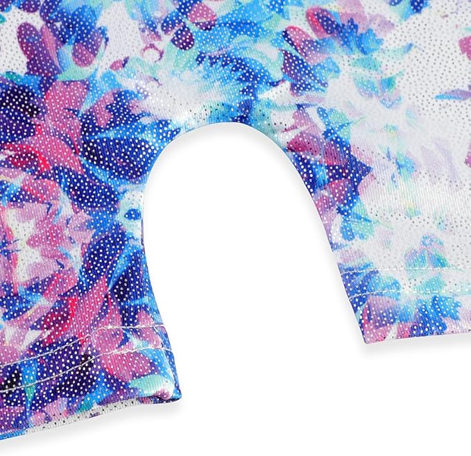 EQSJIU Leotards for Girls Gymnastics Sleeveless Sparkly Toddler Tumbling Outfits Dance Clothes Biketards for Kids 1-10 Years