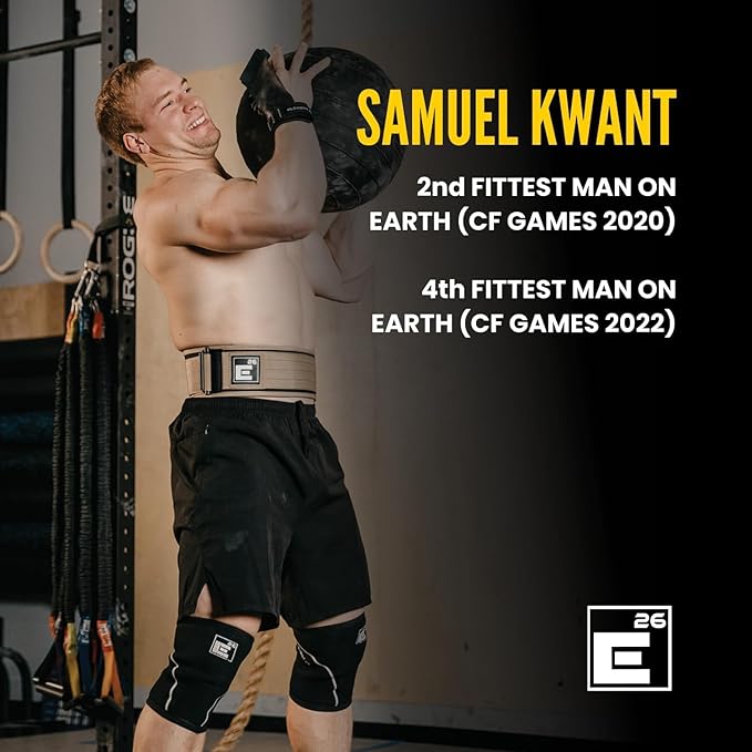 Element 26 Self-Locking Weight Lifting Belt - Premium Weightlifting Belt for Serious Functional Fitness and Olympic Lifting Athletes - Lifting Support for Men and Women - Deadlift Training Belt