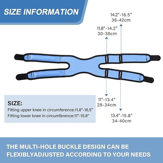 Patella Knee Brace for Women and Men, 2 Pack Patellar Tendon Support Strap for Pain Relief, Arthritis, Tendonitis, Running, Basketball, Tennis, Gym