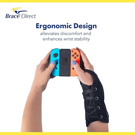 Gaming Wrist Support Brace for Men and Women, Adjustable Wrist Splint for Video Game and Computer Injury- Pain Relief for Gamer’s Wrist, RSI, Carpal Tunnel, Tendonitis