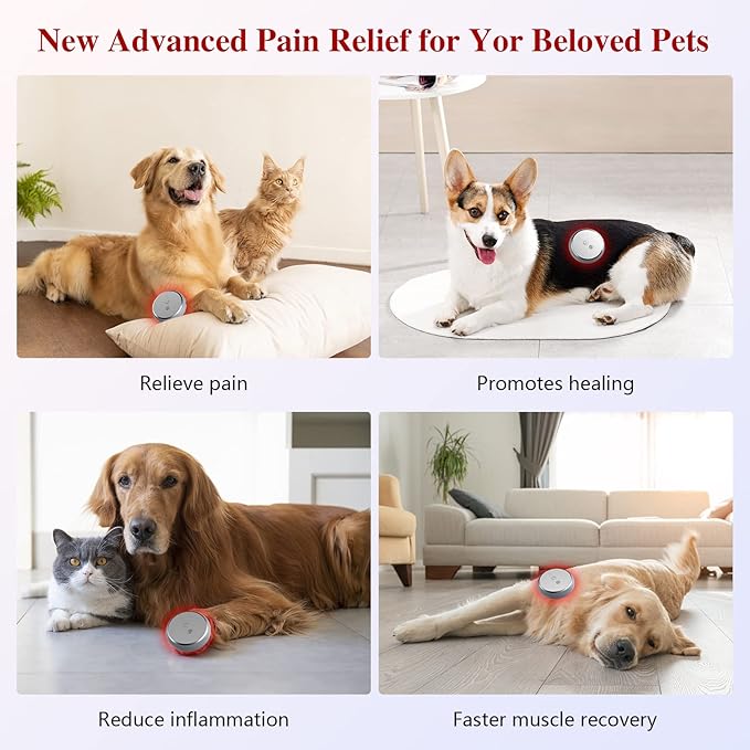 Cold Laser Therapy Device for Body, Infrared Wearable Red Light Portable Body Massager with 660nm and 810nm for Wrists, Knees, Ankle Pain Relief