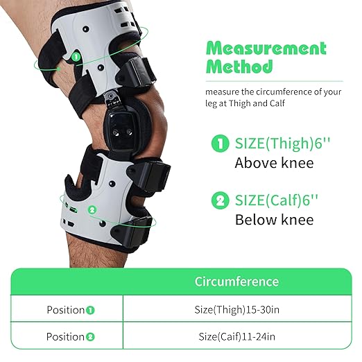 OA Unloader Knee Brace, Medial Unloader Knee Brace for Arthritis Pain Relief, Osteoarthritis, Bone on Bone Knee Joint Pain, Cartilage Defect Repair, Avascular Necrosis and Lateral Degeneration