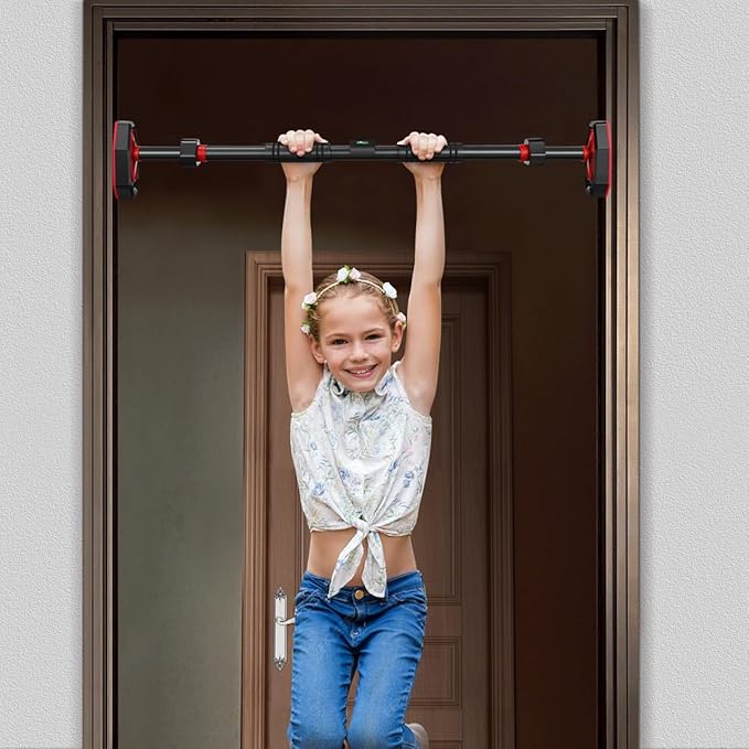 Mipcase Doorway Pull Up Bar, Adjustable Strength Training Bar Portable Gym Equipment for Home Fitness