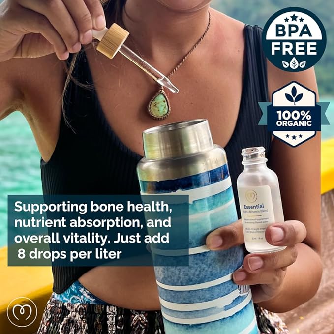 Mayu Concentrated Ionic Trace Mineral Drops - Rich Concentrate Electrolytes: Magnesium Chloride Sodium Supplements - Essential Blend Drop for Immune Support - Nutrient-Packed Alkaline Water (1)