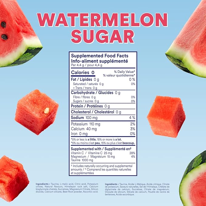 Cira Hydration Powder (45 Servings) - Electrolyte Drink Mix with Himalayan Salt for Dehydration Relief and Recovery - Watermelon Sugar