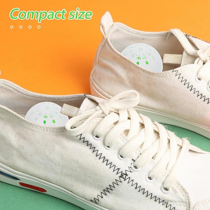 18Pcs Sneaker Balls Shoe Deodorizer Balls, Plastic Air Freshener for Sneakers, 1.57 Inch, Odor for Home Shoe Cabinet, Gym Bags, Socks