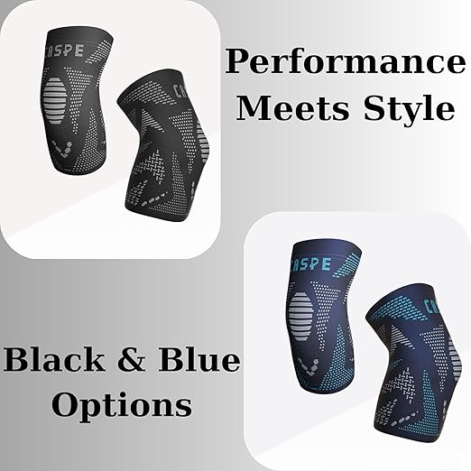 Caspe 2 Pack Elbow Compression Sleeve for Men & Women – Tennis Elbow Brace, Arm Support & Pain Relief for Tendonitis, Bursitis, Weightlifting, Golf & Sports – Breathable, Non-Slip (Black, X-Large)