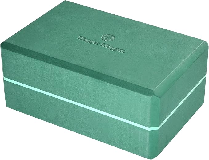 Hugger Mugger 4 in. Foam Yoga Block - Strong and Stable, Beveled Edges for Comfort, Most Favored Block Size, Helps with Alignment and Support in Many Poses