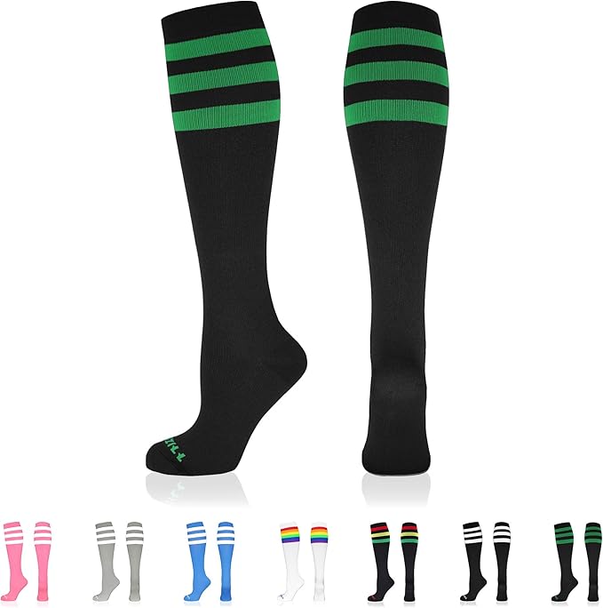 NEWZILL Medical Compression Socks for Women & Men Circulation 20-30 mmHg, Best Support for Running Athletic Cycling Nursing Travel Work and Fitness