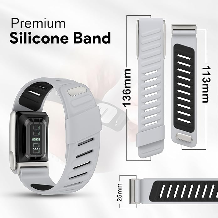 Silicone Sport Replacement Band Compatible with WHOOP 5.0, One, Peak, and Life Fitness Tracker – Breathable, Durable & Comfortable | Not for Whoop Gen 4