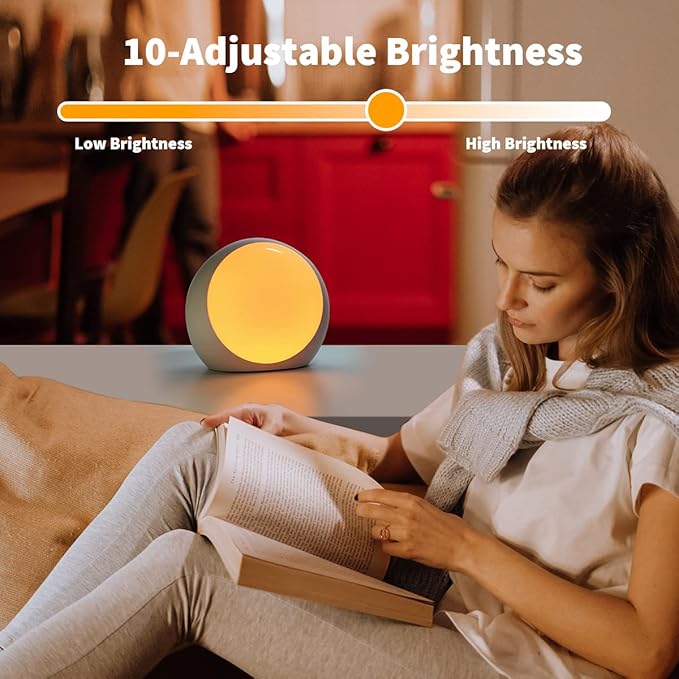 Brown Noise Sounds Machine White Noise Machine with 30 Soothing Sounds 12 Color Night Lights Auto-Off Timer Calming Sleep Machine with Memory Function for Baby Kids Adult for Office Privacy