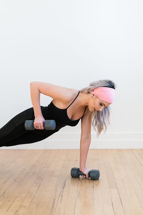 Maven Thread Headbands for Women - Wide Sports Headband for Running, Exercise, Gym, Athletic Workouts and Yoga, 4" Thick Non-Slip Sweatbands, 2Pack