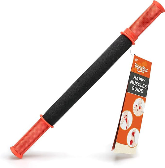 Tiger Tail Massage Stick, 22", Massage Therapy on The Go, Relieve Sore Muscles, Foam Roller Prevent Injury, Speed Recovery, Improve Mobility, Massage Therapy Tool (FFP)