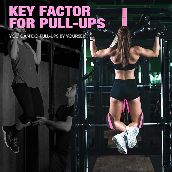 Pull Up Assistance Bands, Resistance Bands for Pull Up Bar Workout, Adjustable Heavy Duty Pull Up Assist Equipment with 4 Assistance Bands, Home Gym Fitness Exercise Strength Training