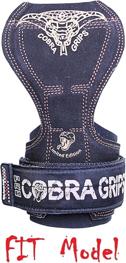 Cobra Grips PRO Weight Lifting Gloves Heavy Duty Straps Alternative Power Lifting Hooks for Deadlifts Adjustable Neoprene Padded Wrist Support Bodybuilding