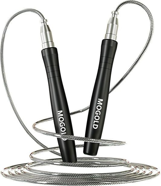 Speed Ropes Jump Rope For Men/Women- Premium Quality Tangle-Free - Self-Locking Screw-Free Design - Speed Ropes for Boxing/Crosffit/Double-Unders - Skipping Rope for Workout & Home Exercises