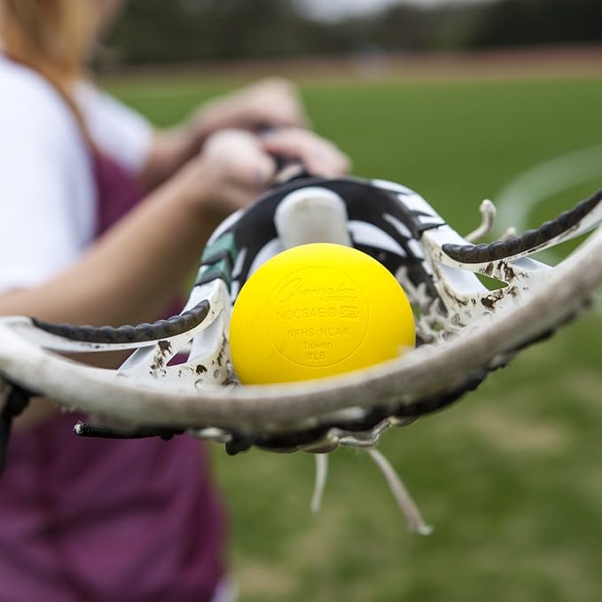 Champion Sports Lacrosse Balls: Official Size Sporting Goods Equipment for Professional, College & Grade School Games, Practices & Recreation - NCAA, NFHS and SEI Certified