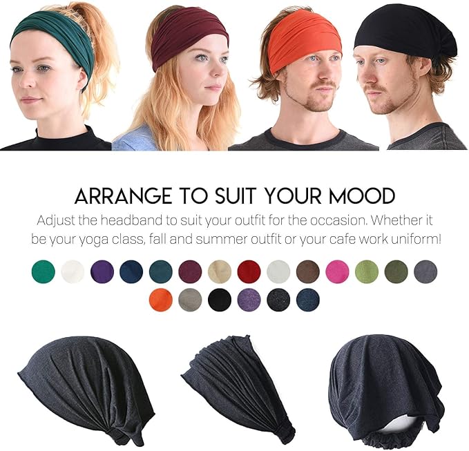 CHARM Headband Bandana Japanese Style - Mens Head Wrap Womens Hair Band by Casualbox
