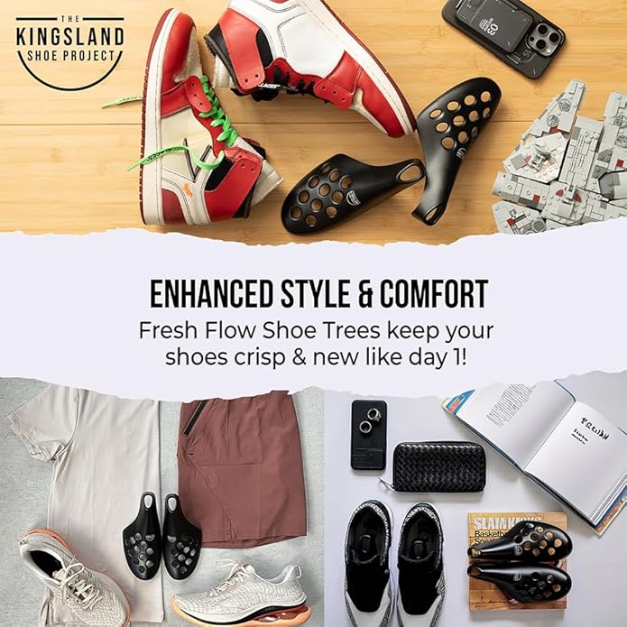 Fresh Flow Shoe Trees for Sneakers & Shoes, Travel Shoe Trees for Men & Women